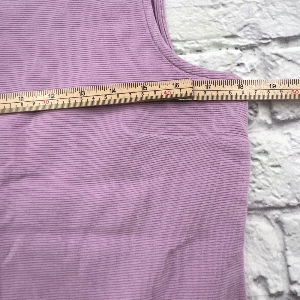 Talbots Lavender Ribbed Tank Top - Picture 6 of 8